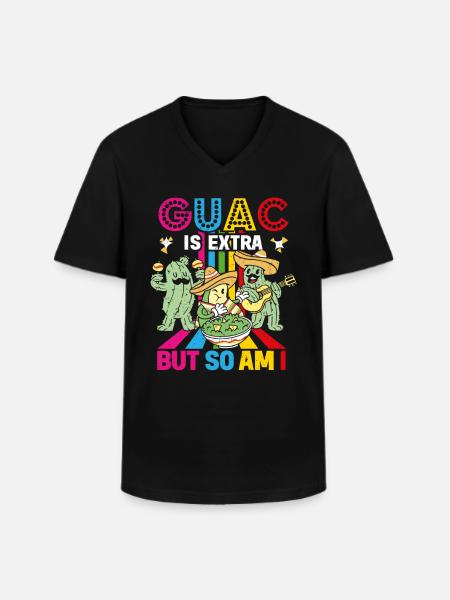 Avocado Guacamole Mexican Mexico Latino - Men's V-Neck T-Shirt - black