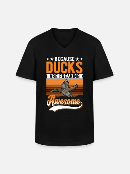Ducks Gift Duck Breeders - Men's V-Neck T-Shirt - black