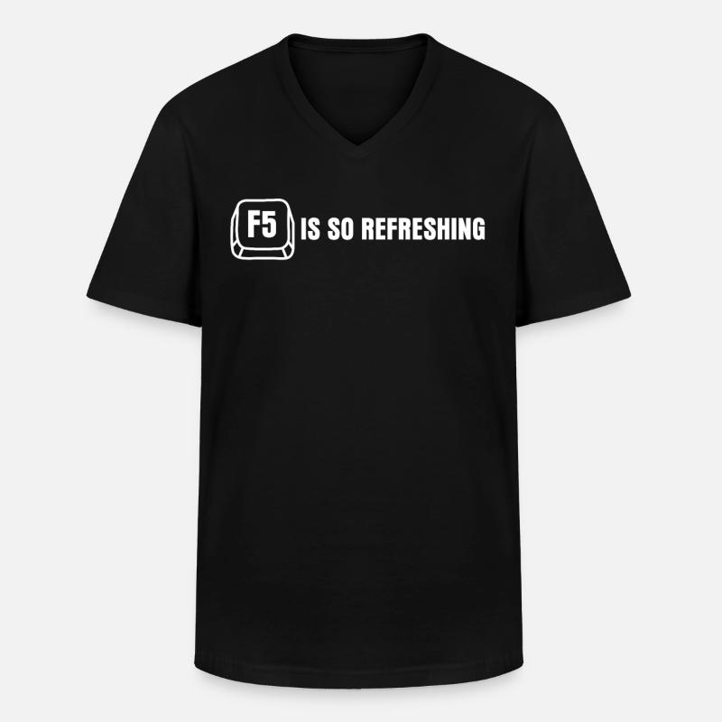 Programmierer Informatiker Admin - Männer-T-Shirt mit V-Ausschnitt - Schwarz