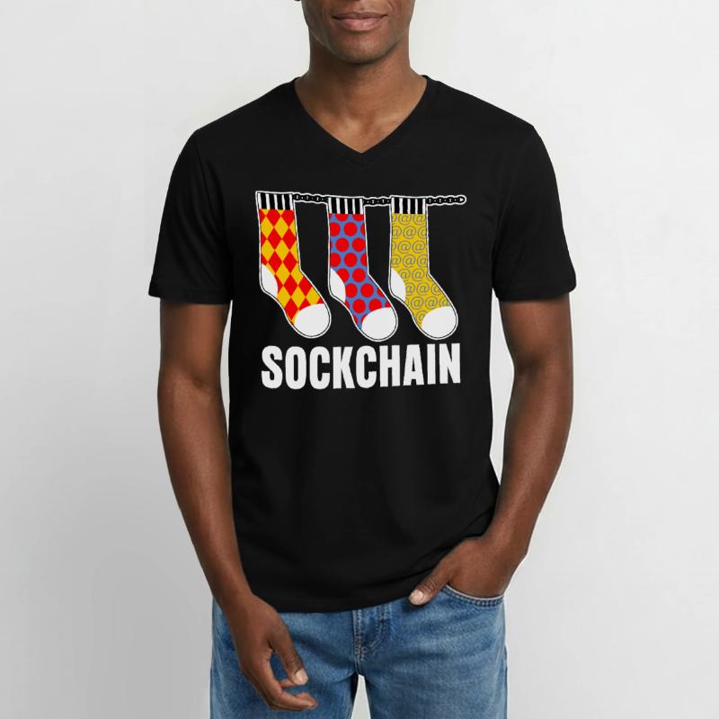 Admin Programmierer Computer Männer-T-Shirt mit V-Ausschnitt
