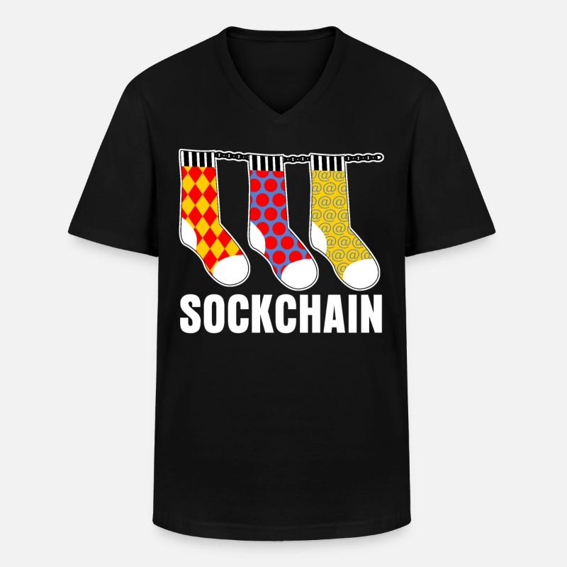 Admin Programmer Computer - Men's V-Neck T-Shirt - black