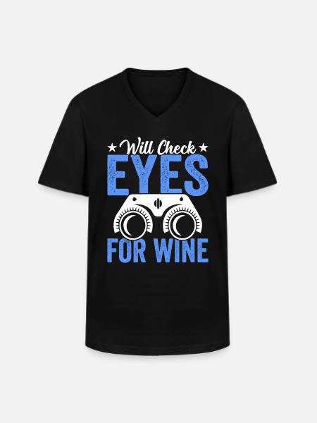 L’ophtalmologiste ouvrira les yeux - T-shirt col V Homme - noir