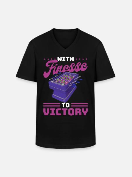 Foosball Gift Fans Wuzler Foosball - Men's V-Neck T-Shirt - black