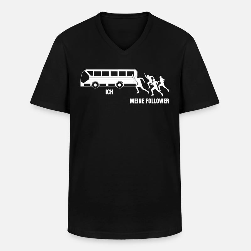 Busfahrer Spruch - Männer-T-Shirt mit V-Ausschnitt - Schwarz