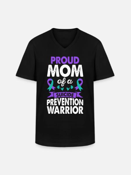 Mère de la - T-shirt col V Homme - noir