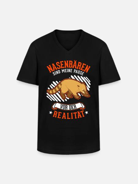 Coati Coati Proboscis Ours - T-shirt col V Homme - noir