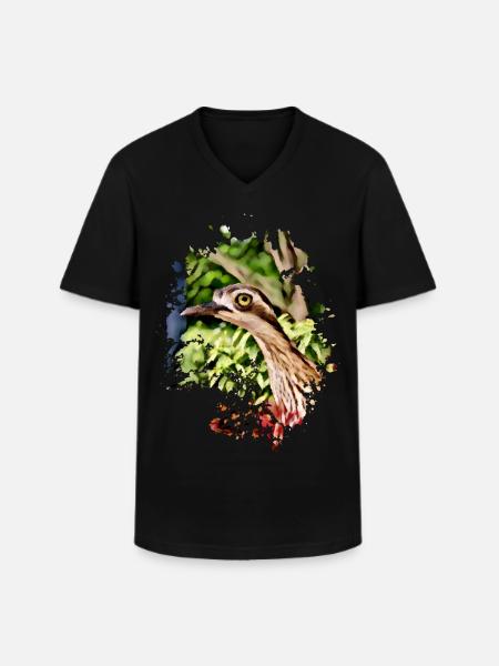 Komischer Vogel - Männer-T-Shirt mit V-Ausschnitt - Schwarz