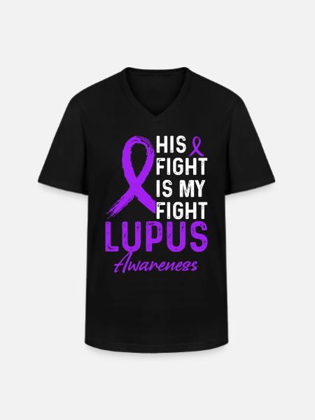 Lupus Awareness Month - Men's V-Neck T-Shirt - black