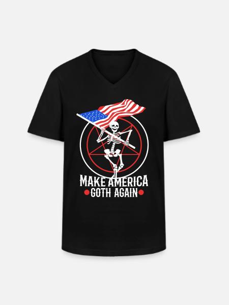 Make america goth again - Men's V-Neck T-Shirt - black