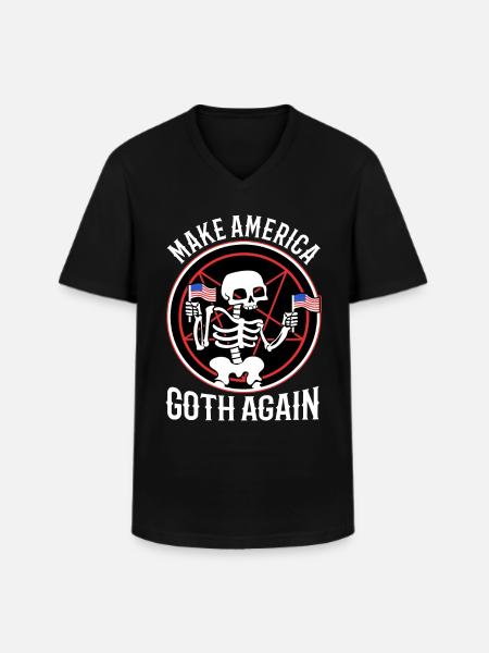 Make america goth again - Men's V-Neck T-Shirt - black