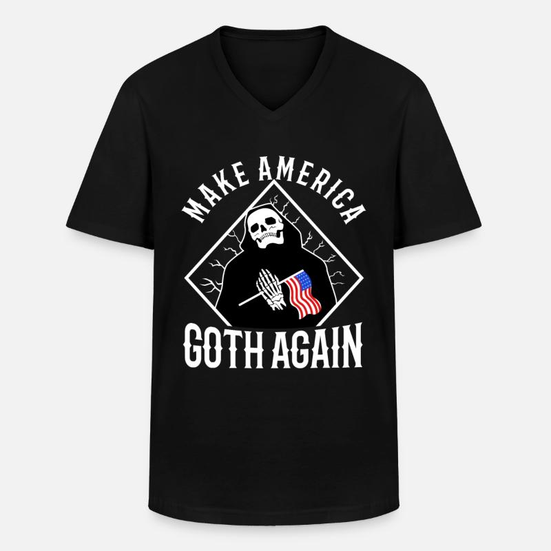 Make america goth again - Men's V-Neck T-Shirt - black