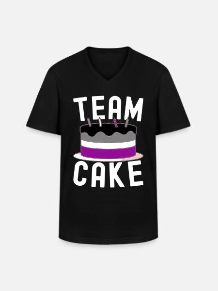 Asexuel Ace - Men's V-Neck T-Shirt - black