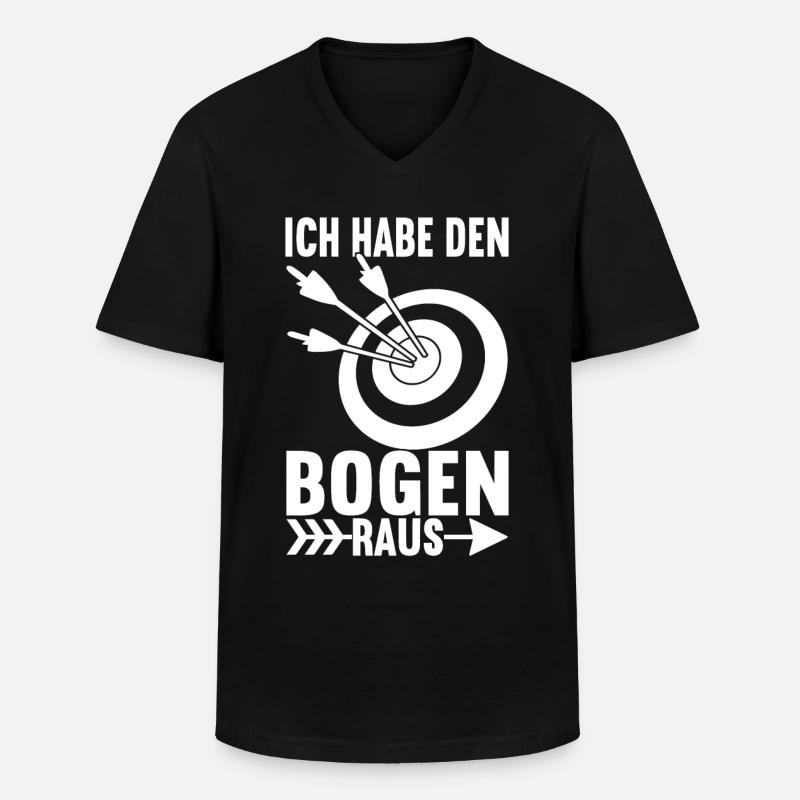 Bogenschießen Bogenschütze - Männer-T-Shirt mit V-Ausschnitt - Schwarz