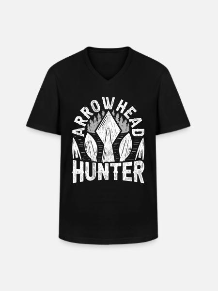 Pfeilspitzen Speerspitze Arrowhead Hunter - Männer-T-Shirt mit V-Ausschnitt - Schwarz