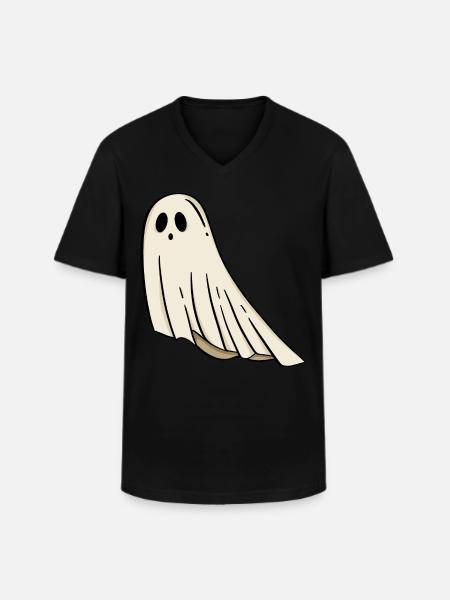 Ghost Halloween - Men's V-Neck T-Shirt - black