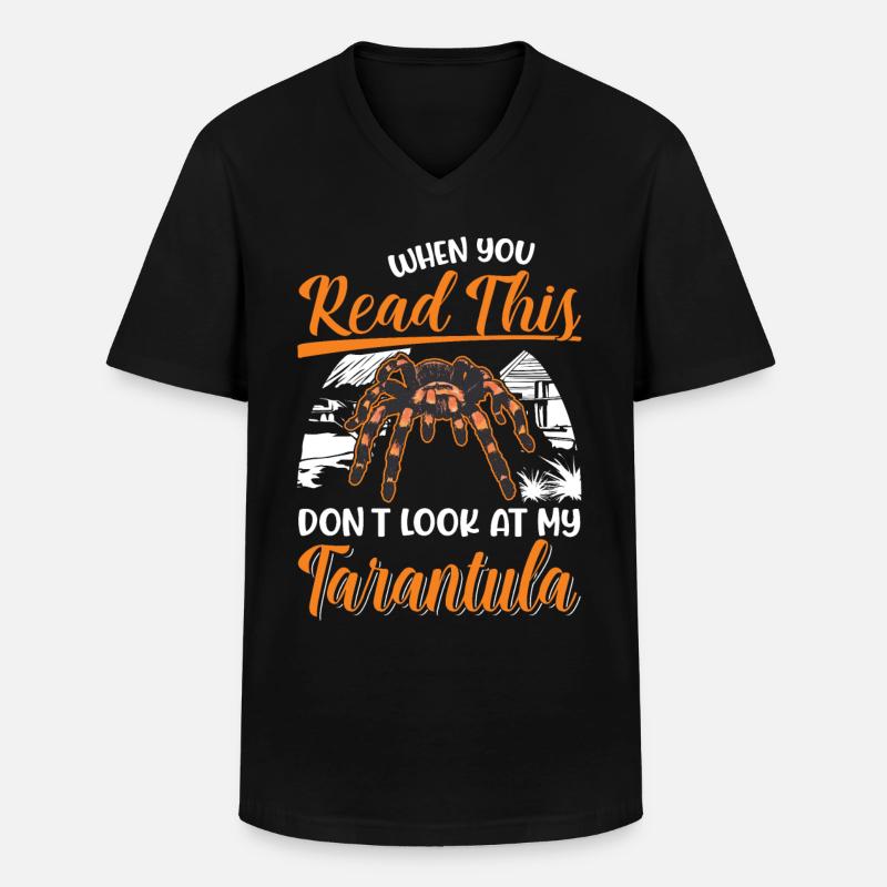 Tarantel Geschenk Spinne Tarantula - Männer-T-Shirt mit V-Ausschnitt - Schwarz