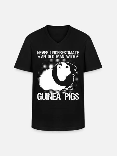 Cochon d’Inde Cochons d’Inde - T-shirt col V Homme - noir