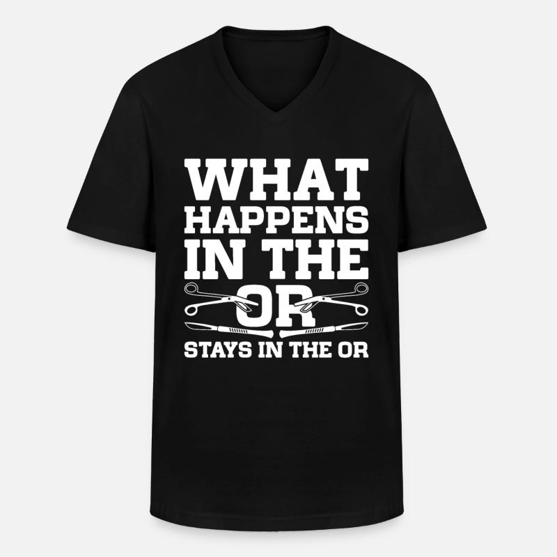 Chirurgisch Technischer Assistent - Männer-T-Shirt mit V-Ausschnitt - Schwarz