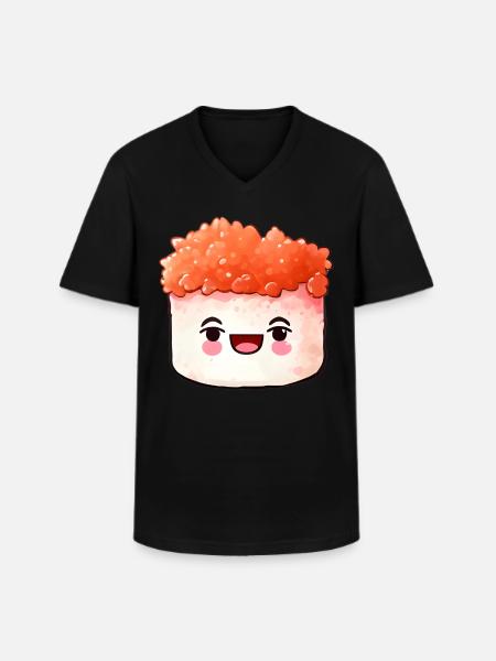 Sushi - Men's V-Neck T-Shirt - black