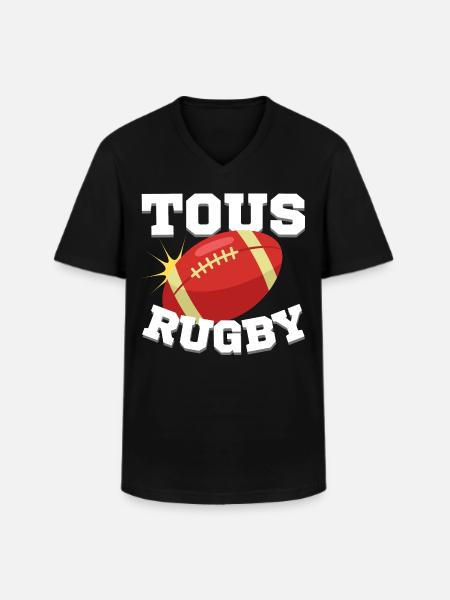 All national rugby - Men's V-Neck T-Shirt - black