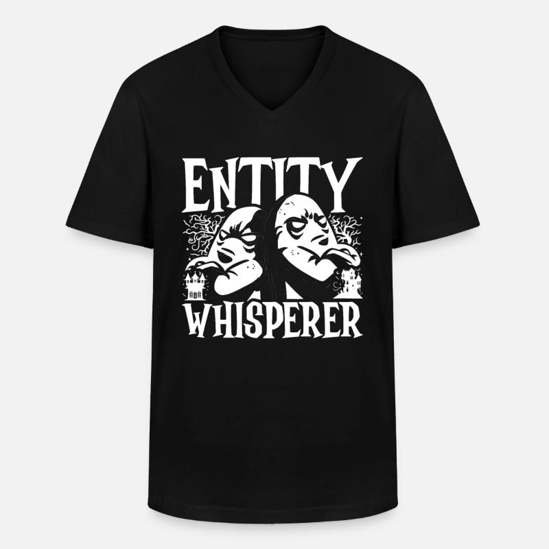 Geisterjagd Entity Whisperer - Männer-T-Shirt mit V-Ausschnitt - Schwarz