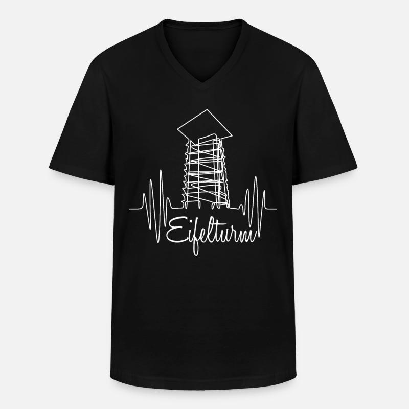 Eifel Aussichtsturm Wandern Eifler - Männer-T-Shirt mit V-Ausschnitt - Schwarz