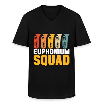 Euphonium Bariton Tenorhorn - Männer-T-Shirt mit V-Ausschnitt - Schwarz - Vorne - AI Model Male 178 dark (178cm)