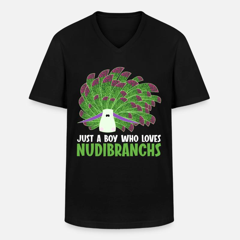 Nudibranches nudibranches - T-shirt col V Homme - noir