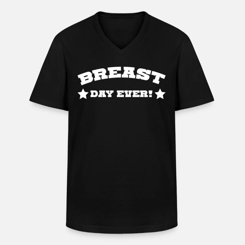 Brüste Titten Brust - Männer-T-Shirt mit V-Ausschnitt - Schwarz