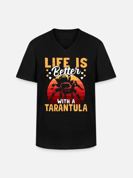 Life is better with the - Men's V-Neck T-Shirt - black