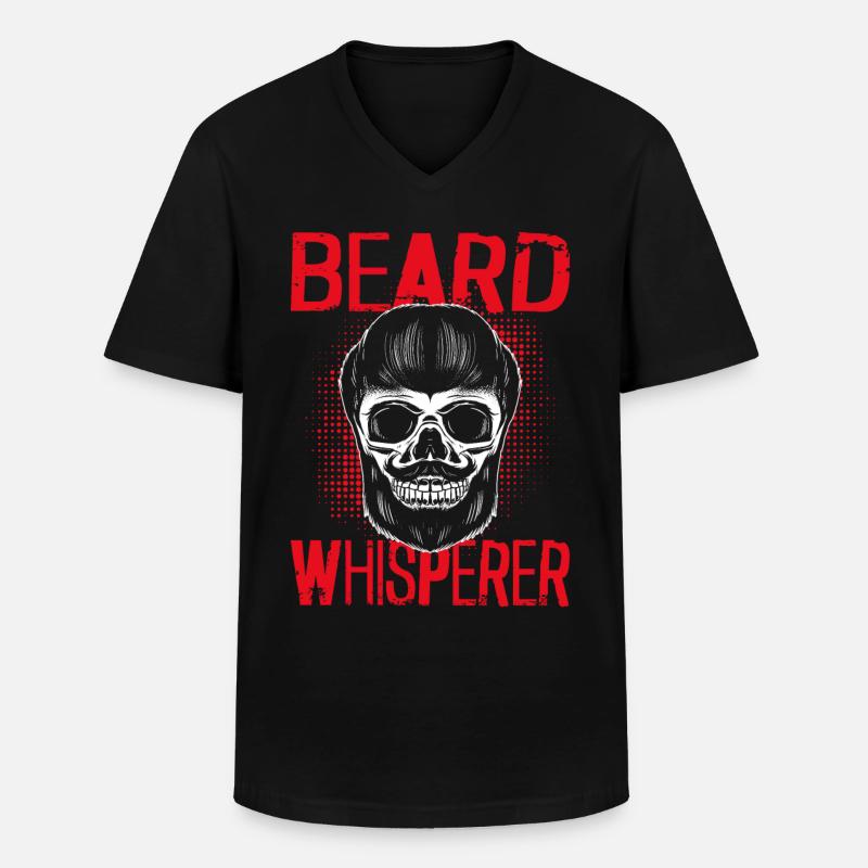 Beard Lover Bearded Man Beard - Männer-T-Shirt mit V-Ausschnitt - Schwarz