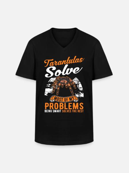 Tarentule Araignée Tarentule - T-shirt col V Homme - noir
