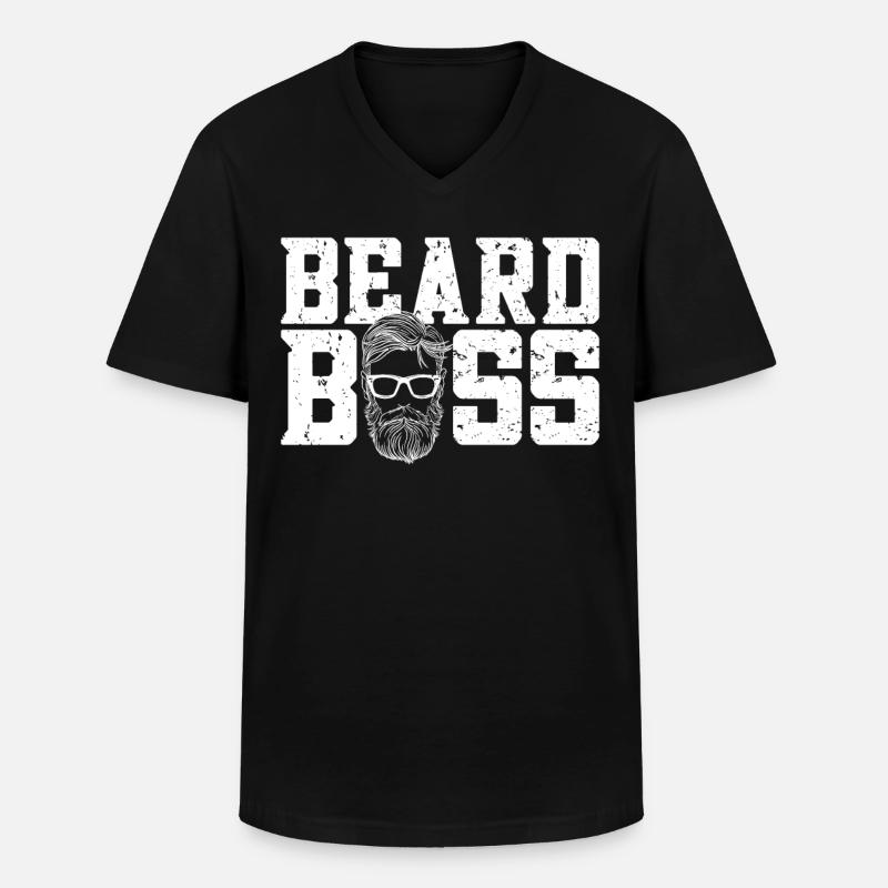 Beard Lover Bearded Man Bear - Männer-T-Shirt mit V-Ausschnitt - Schwarz