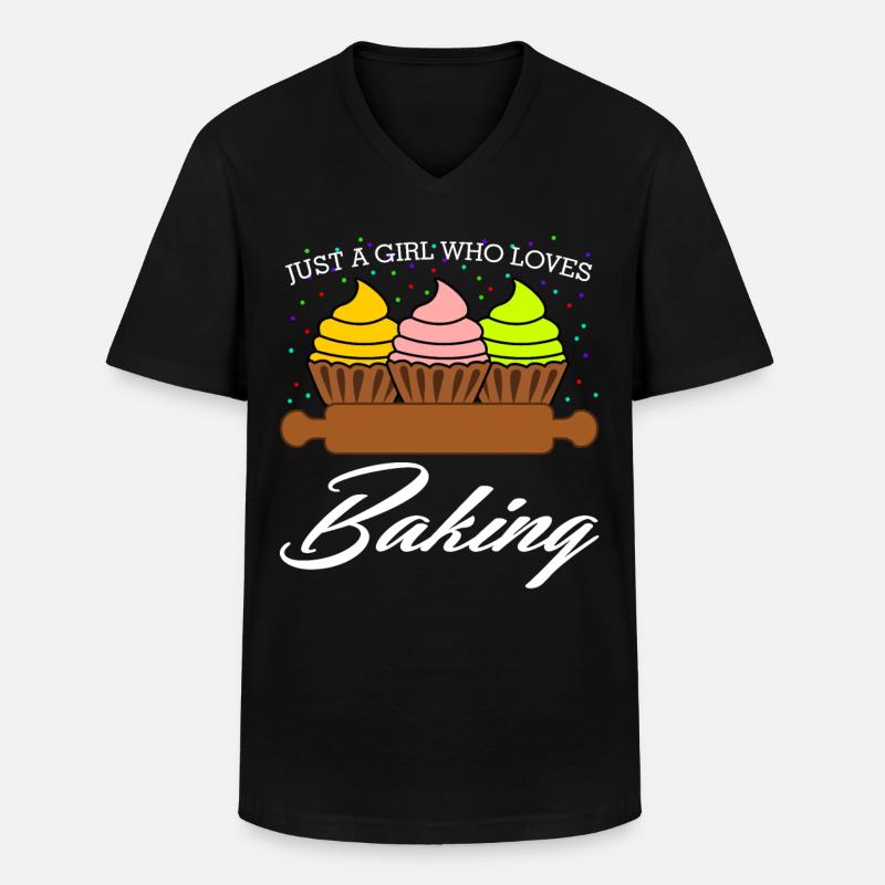 Baker Baker Baker Bakery - T-shirt col V Homme - noir