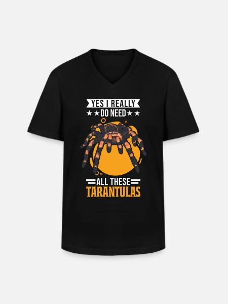 Tarentule Cadeau Araignée Tarentule - T-shirt col V Homme - noir