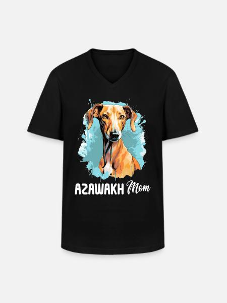 Chien Azawakh - T-shirt col V Homme - noir