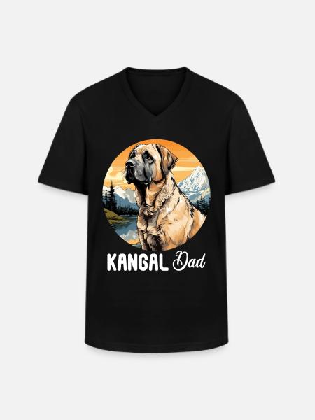 Dog Kangal - Men's V-Neck T-Shirt - black