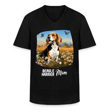 Busard Saint-Martin - T-shirt col V Homme - noir - Devant - AI Model Male 178 dark (178cm)