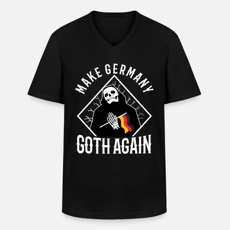 Make Germany goth again - Männer-T-Shirt mit V-Ausschnitt - Schwarz