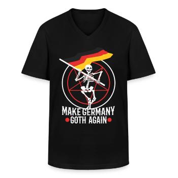 Rendre l’Allemagne gothique - T-shirt col V Homme - noir - Devant - AI Model Male 178 dark (178cm)