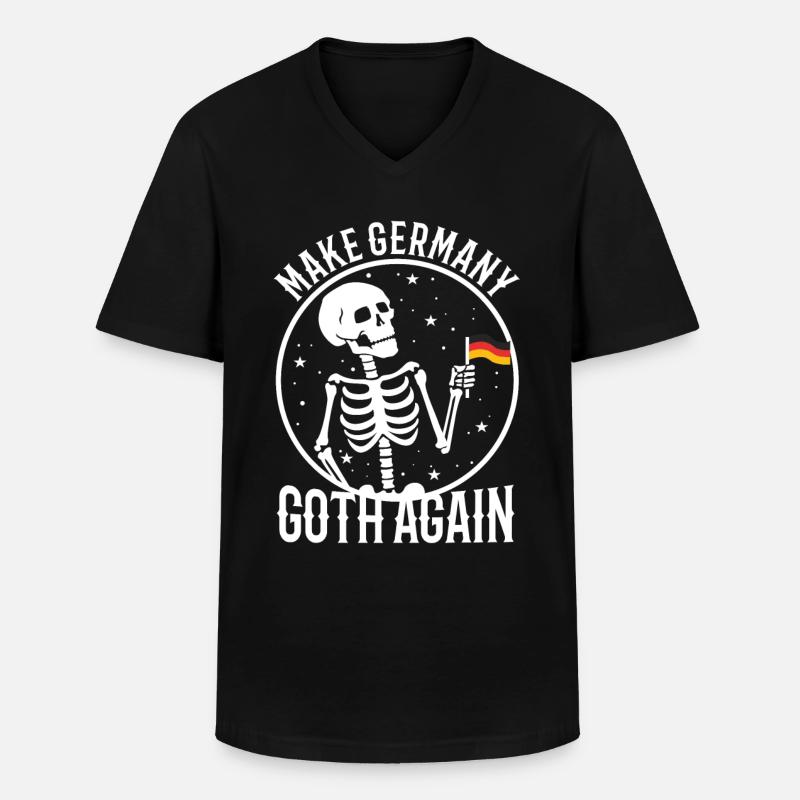 Make Germany goth again - Männer-T-Shirt mit V-Ausschnitt - Schwarz