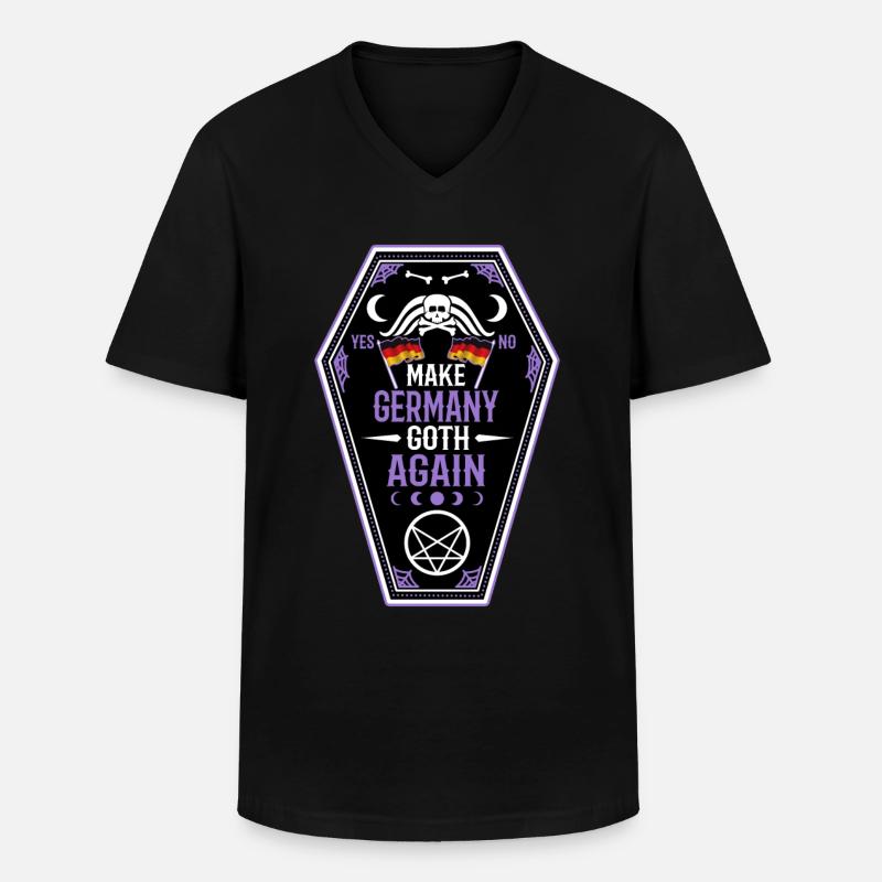Make Germany goth again - Men's V-Neck T-Shirt - black