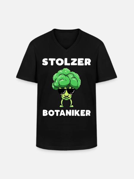 Stolzer Botaniker - Männer-T-Shirt mit V-Ausschnitt - Schwarz