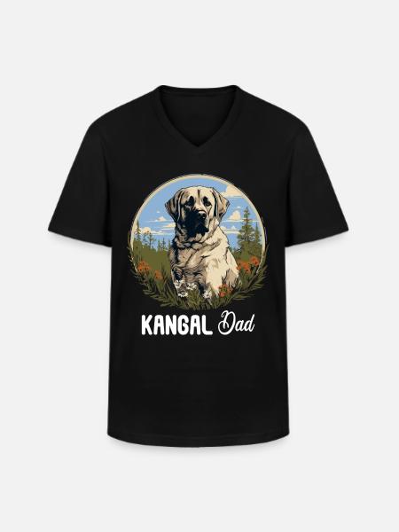 Kangal - Men's V-Neck T-Shirt - black