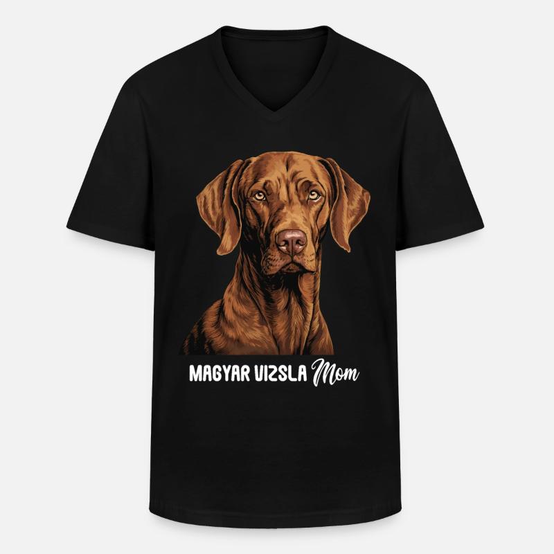 Magyar Vizsla - Männer-T-Shirt mit V-Ausschnitt - Schwarz