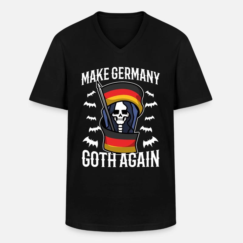 Make Germany goth again - Männer-T-Shirt mit V-Ausschnitt - Schwarz