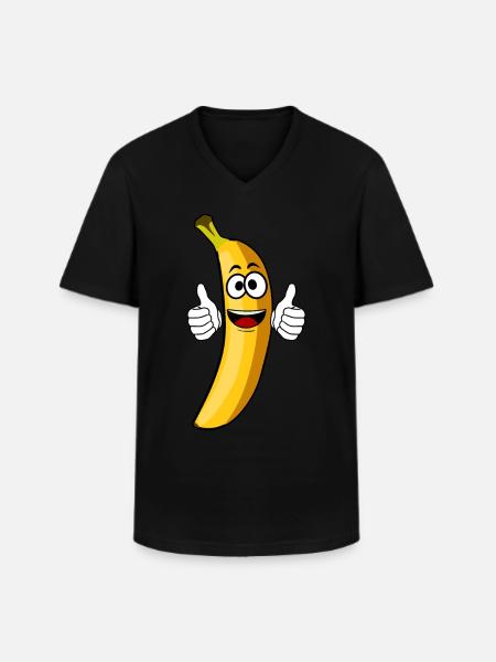 Bananas Banana - Men's V-Neck T-Shirt - black