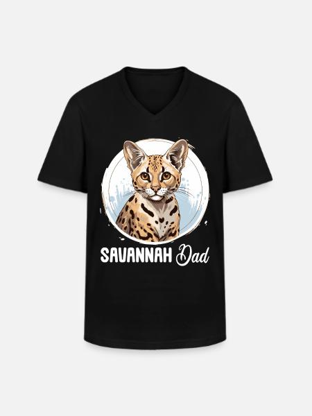 Savane - T-shirt col V Homme - noir