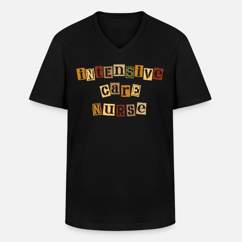 Examinierte Krankenschwester Rn Medizinisches - Männer-T-Shirt mit V-Ausschnitt - Schwarz