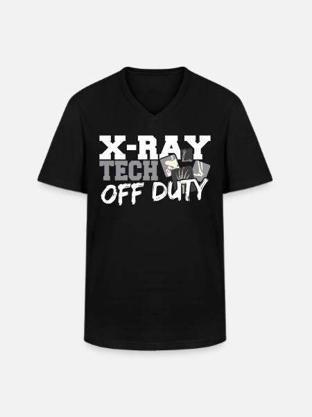 Röntgentechniker Außerdienstlicher - Männer-T-Shirt mit V-Ausschnitt - Schwarz